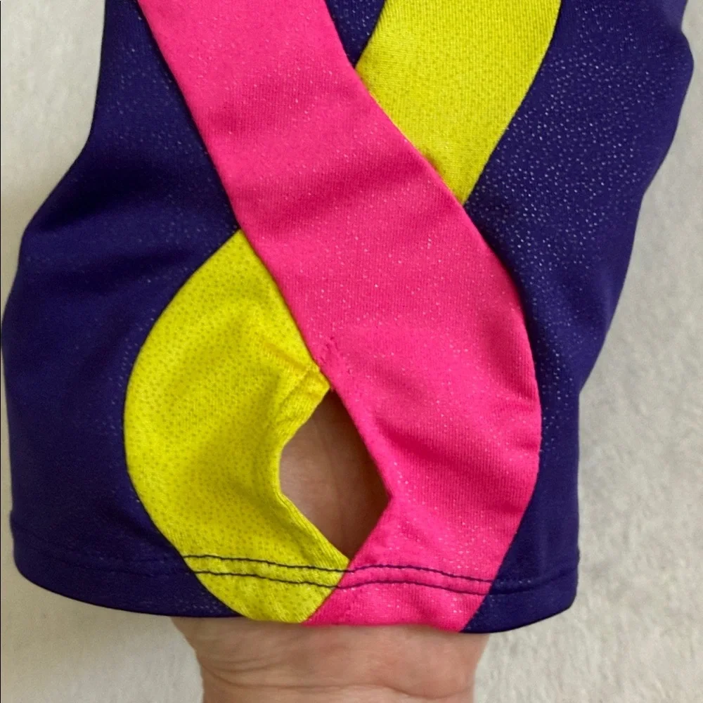 {Danskin} Freestyle | Shimmer Gymnastics Leo Shorts Bright Pink (L 10/12)